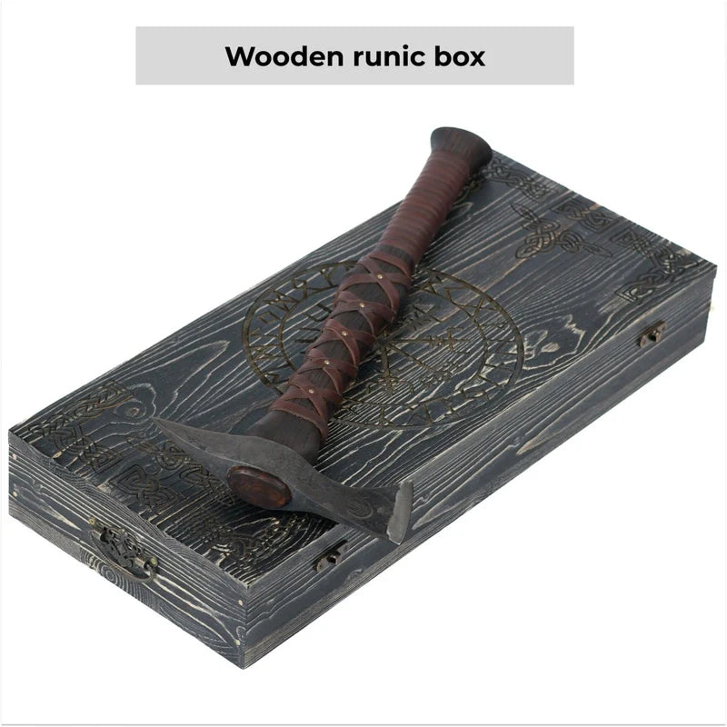 Hand-forged Gurons spike tomahawk 9