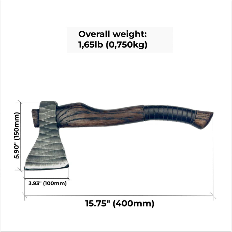 Hand forged hatchet Vill Gustus 1