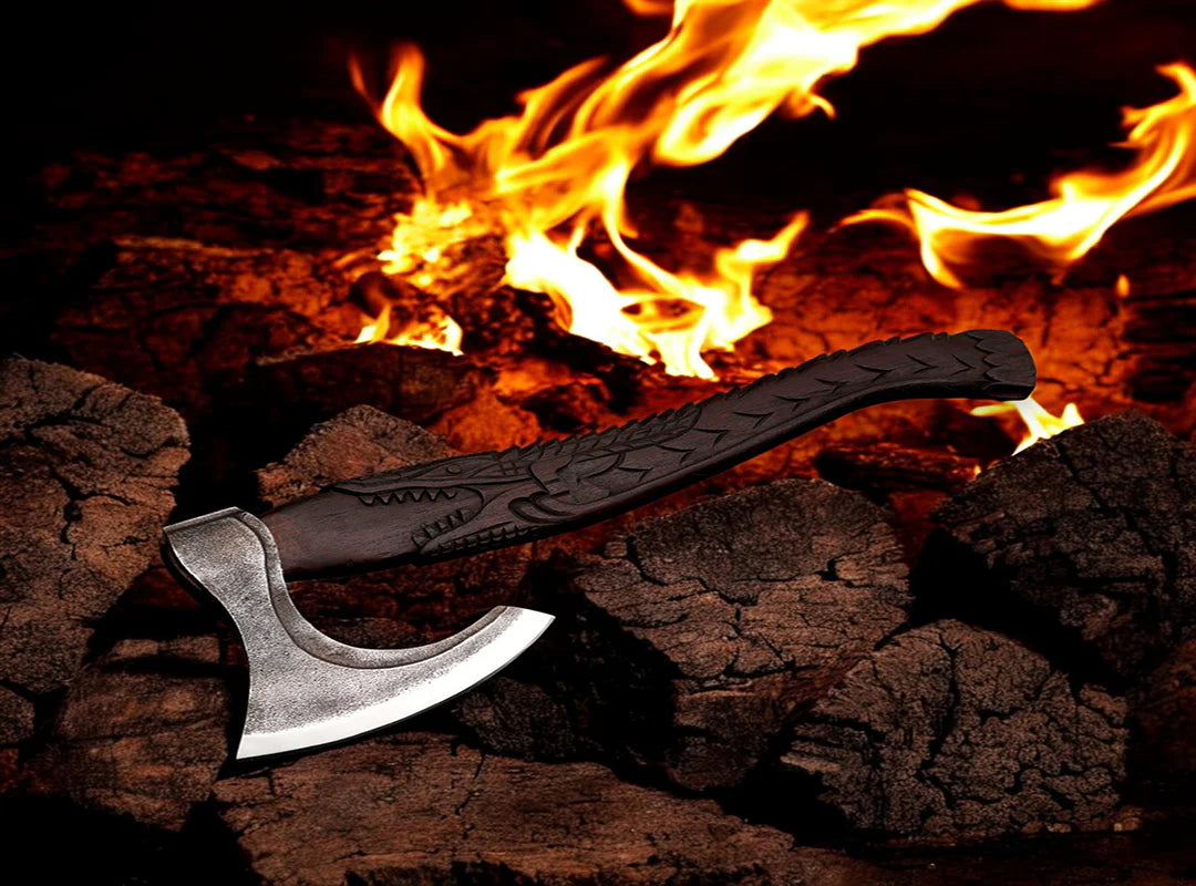 Handmade Carbon Steel Viking Axe Pro-Bello1440 3