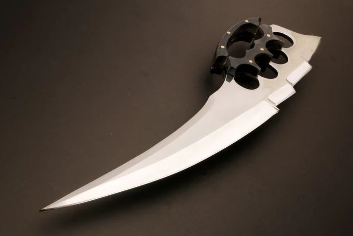 Handmade J2 Steel Long Edge Axe – Black Horn Knuckle Handle (Pro-Tenace1607)