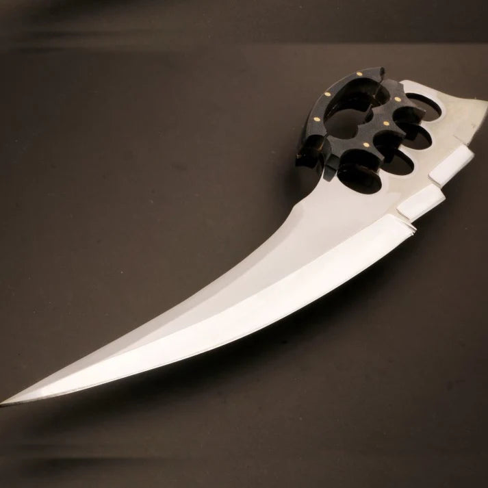 Handmade J2 Steel Long Edge Axe – Black Horn Knuckle Handle (Pro-Tenace1607) 1