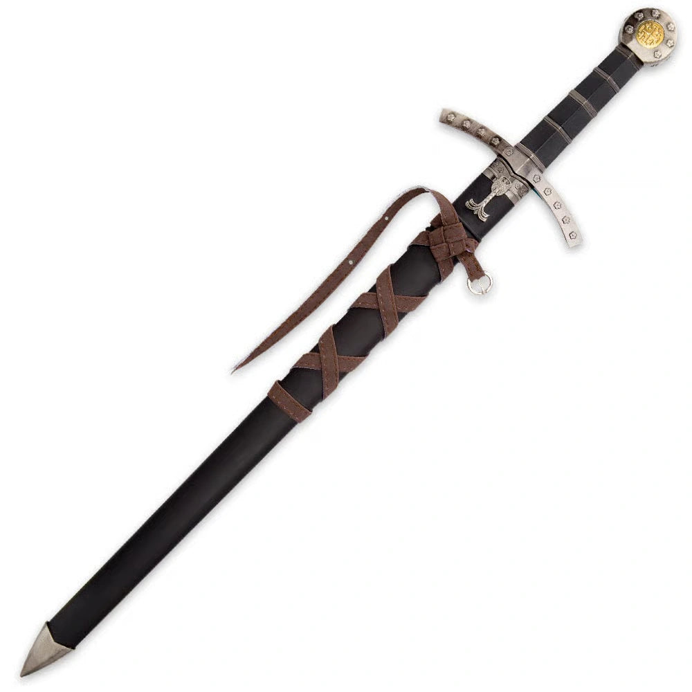 Jerusalem Rose Medieval Crusader Short Sword 3