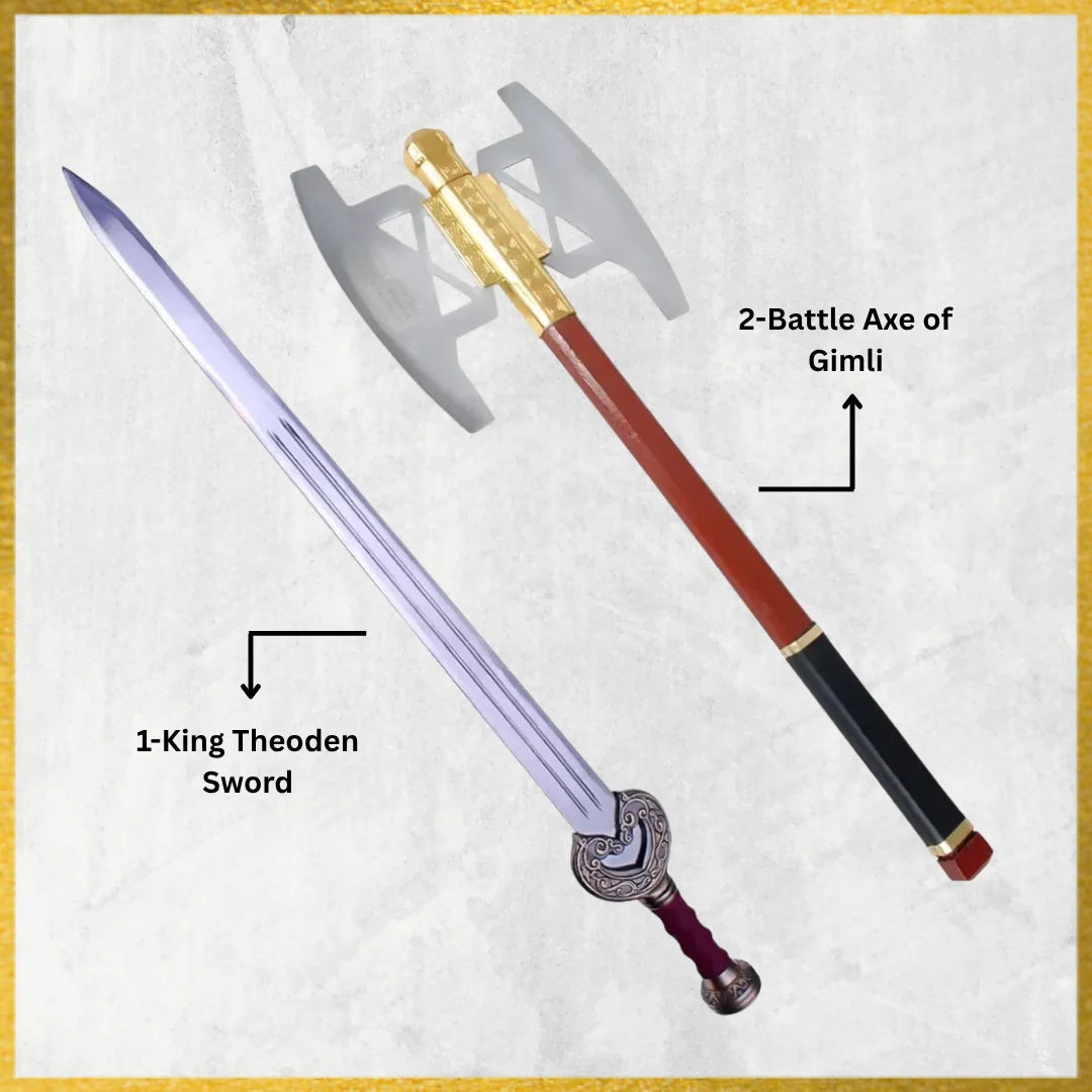 King Theoden Sword & Battle Axe of Gimli
