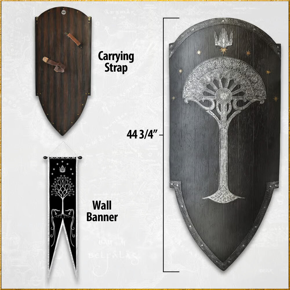 Lord of the Rings Second Age War Shield of Gondor By United Cutlery 4