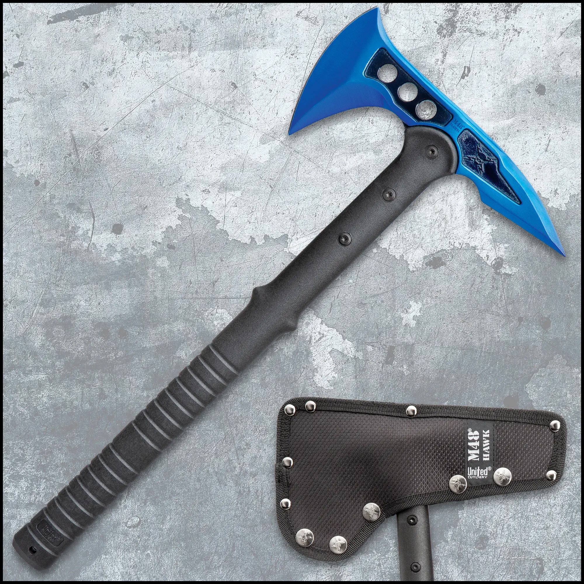 M48 Blue Tactical Tomahawk Axe – 38.1cm Overall, 9.906cm Blade