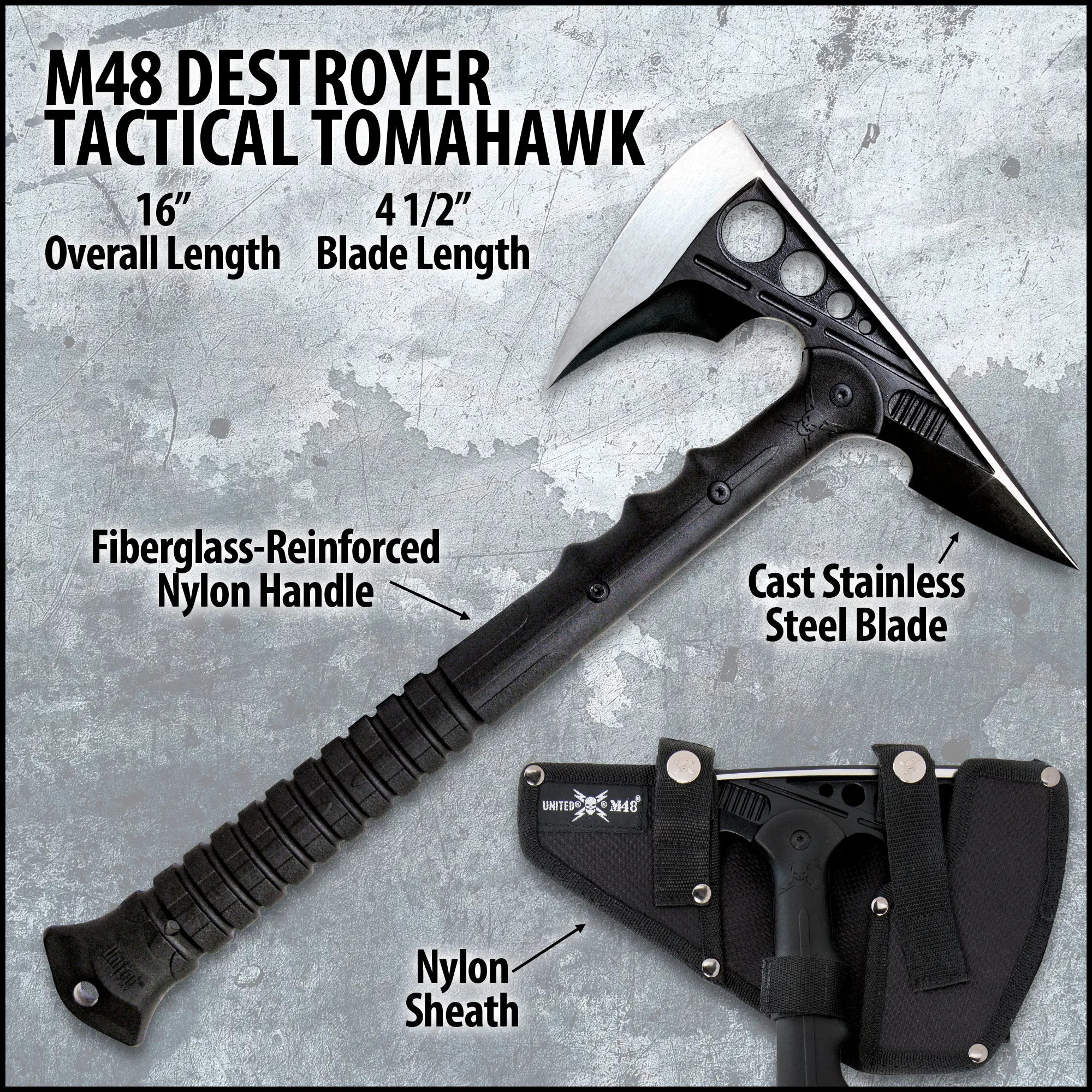 M48 Destroyer Tactical Tomahawk – 40.64cm Overall, 11.43cm Blade 2