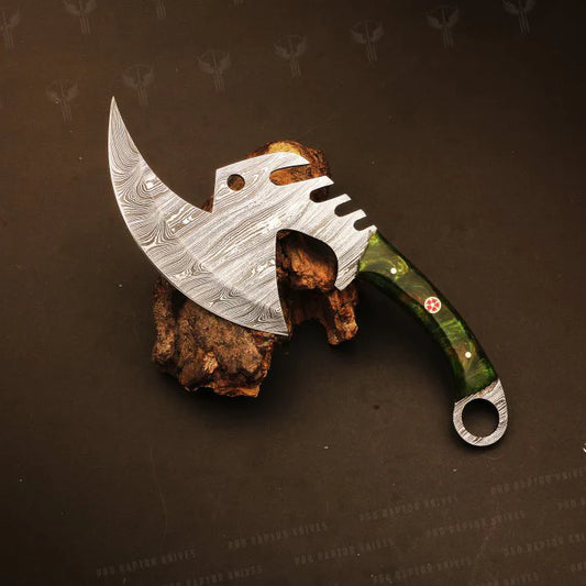 Professional Handmade Damascus Steel Full Tang Pizza Cutter PR-Bello1841 1