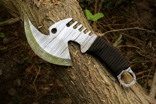 Professional Handmade Damascus Steel Full Tang Pizza Cutter PR-Bello1841