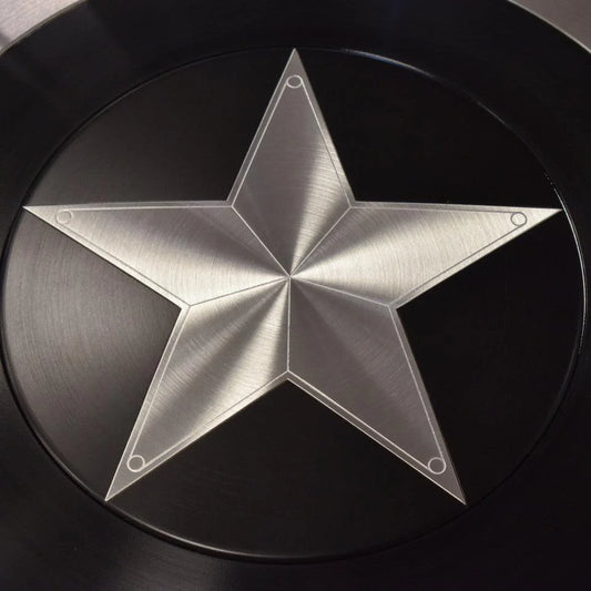 RA-08 Handmade Captain America Shield Black & Silver 1