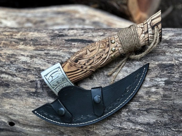 RA-268 Hand-Forged Viking Pizza Axe