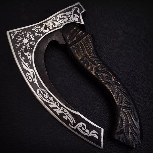 RA-272 Hand-Forged Helm of Awe Pizza Axe 1