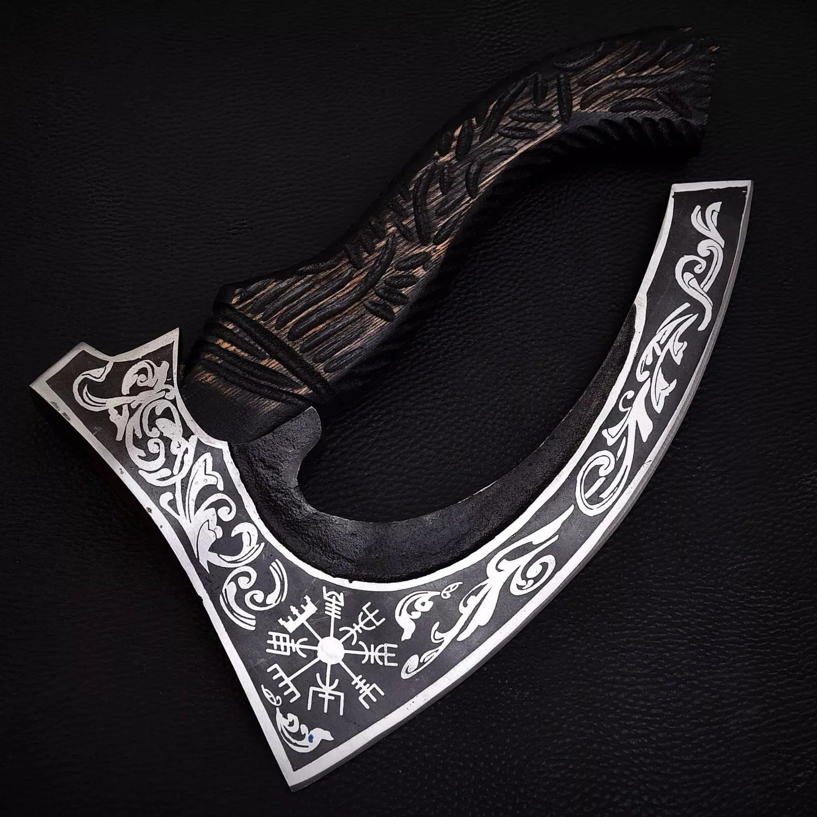 RA-272 Hand-Forged Helm of Awe Pizza Axe 3