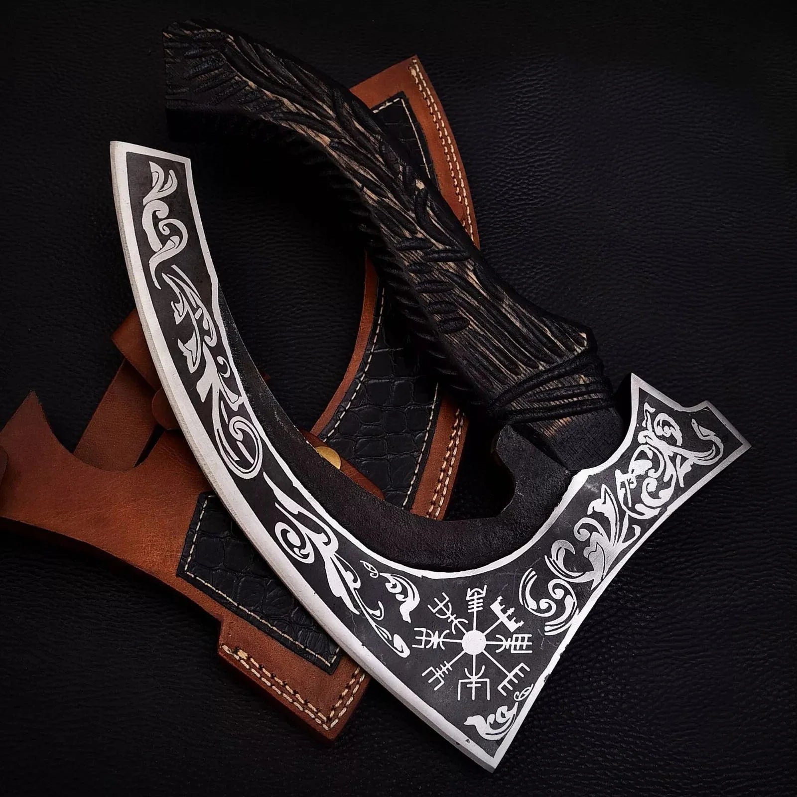 RA-272 Hand-Forged Helm of Awe Pizza Axe 4
