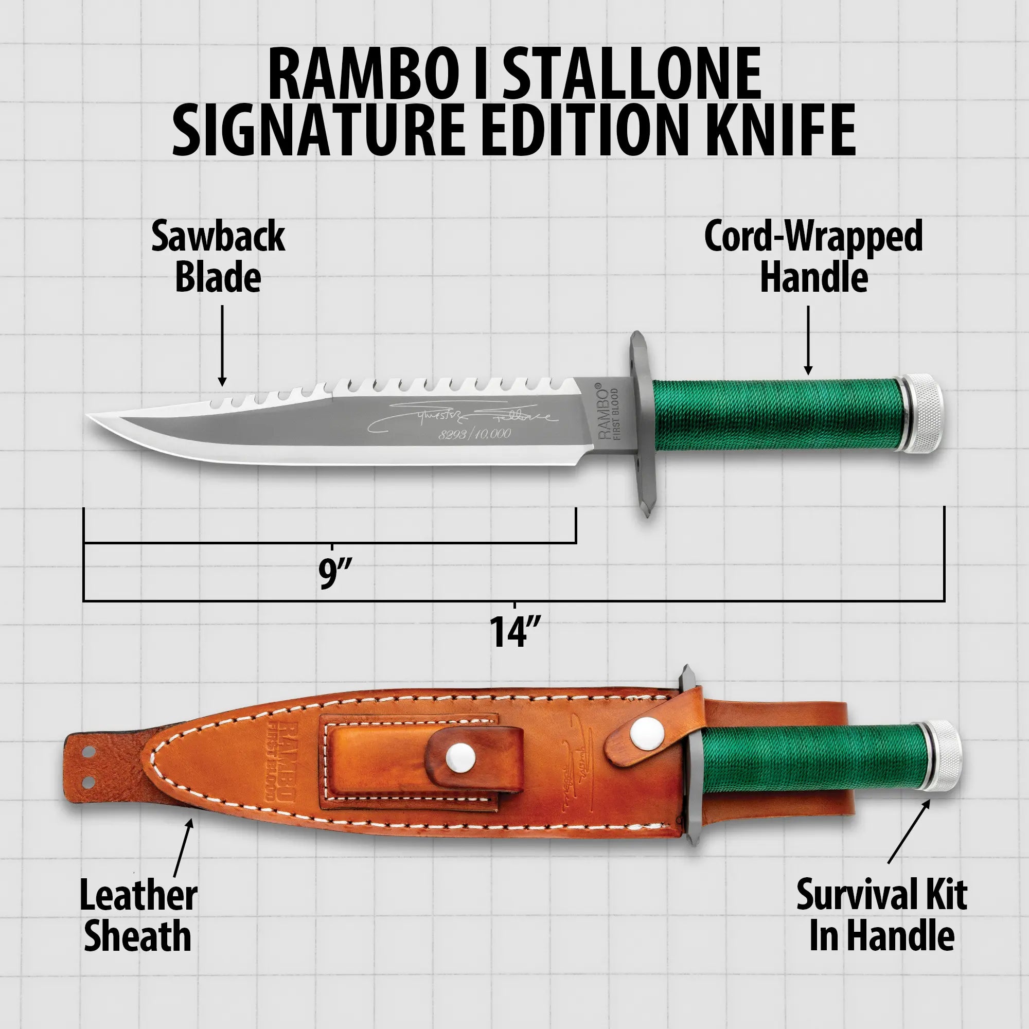 Rambo I Stallone Signature Edition Knife 2