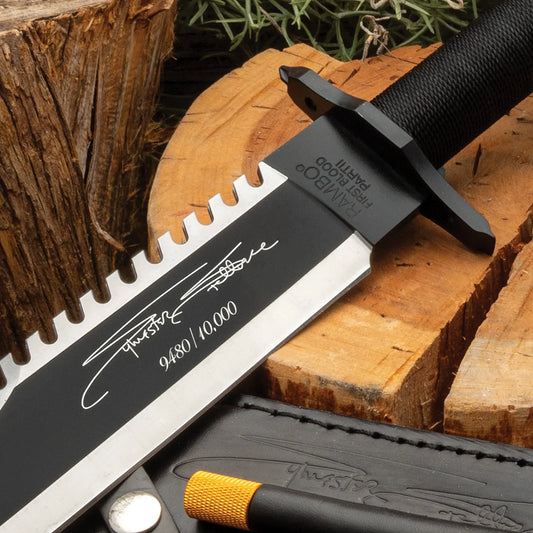 Rambo Stallone Signature Edition Knife With Survival Kit 1
