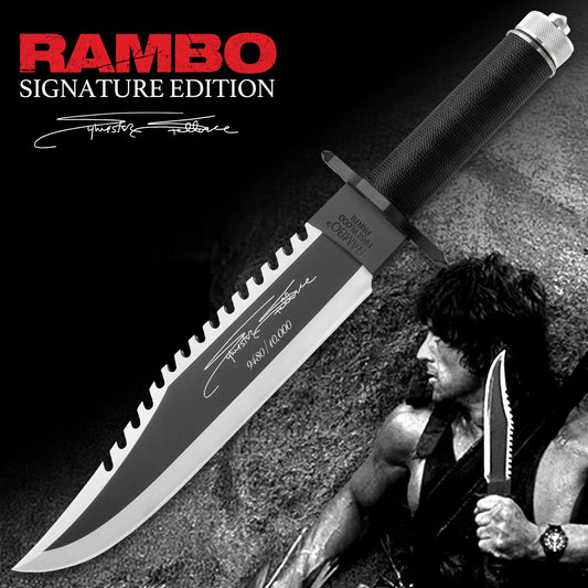 Rambo Stallone Signature Edition Knife With Survival Kit