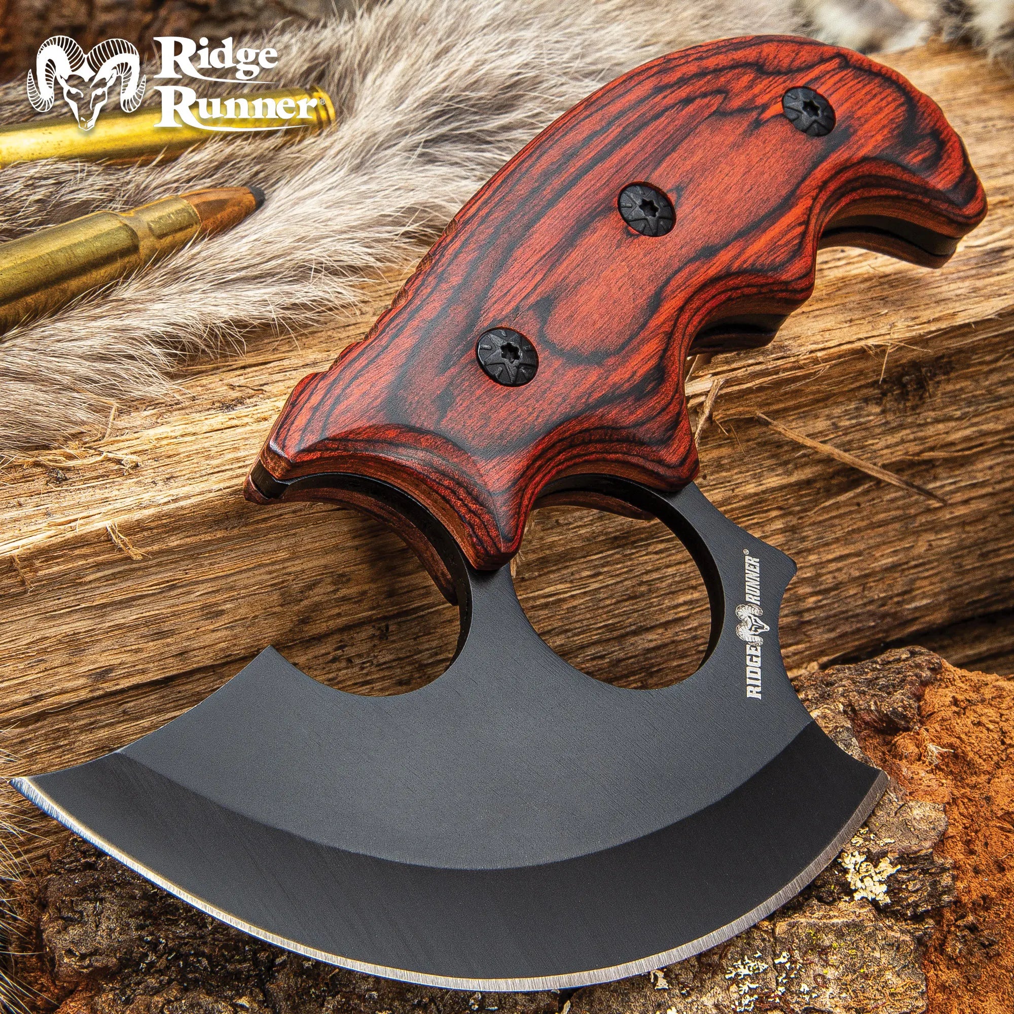 Ridge Runner Modified Ulu Knife with Sheath