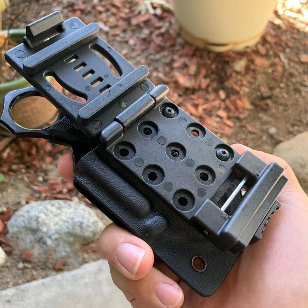 STEC Tactical Karambit Folding Knife with G10 Handle & Kydex Case 7