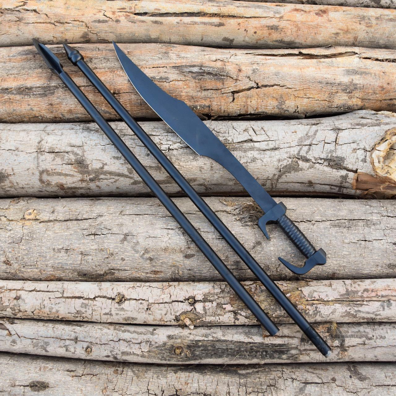 Set of Spartan King Leonidas Sword and Spear 33
