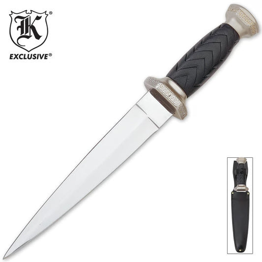 Sgian Dubh Blade with Leather Sheath