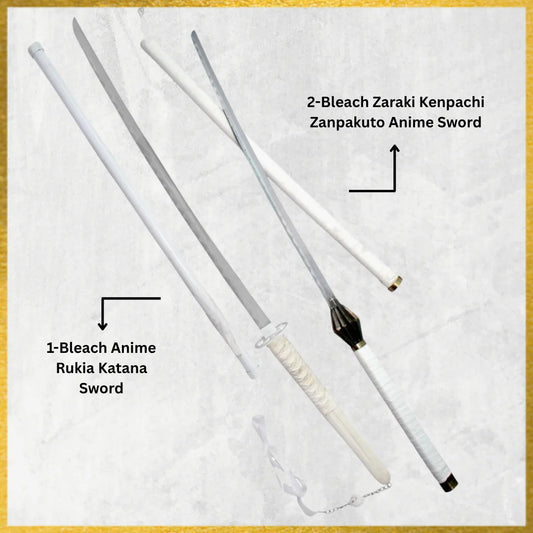 Sode no Shirayuki Sword & Inspired Zaraki Massive Katana Sword