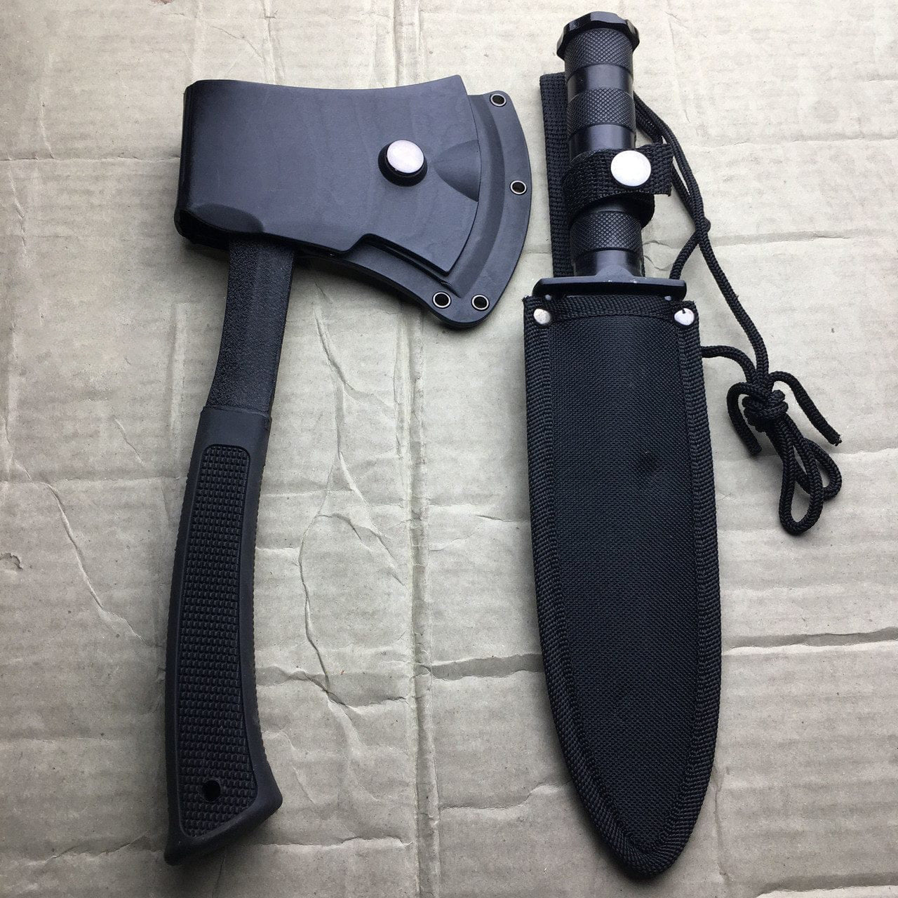 Tactical Hunting Knife And Axe 1