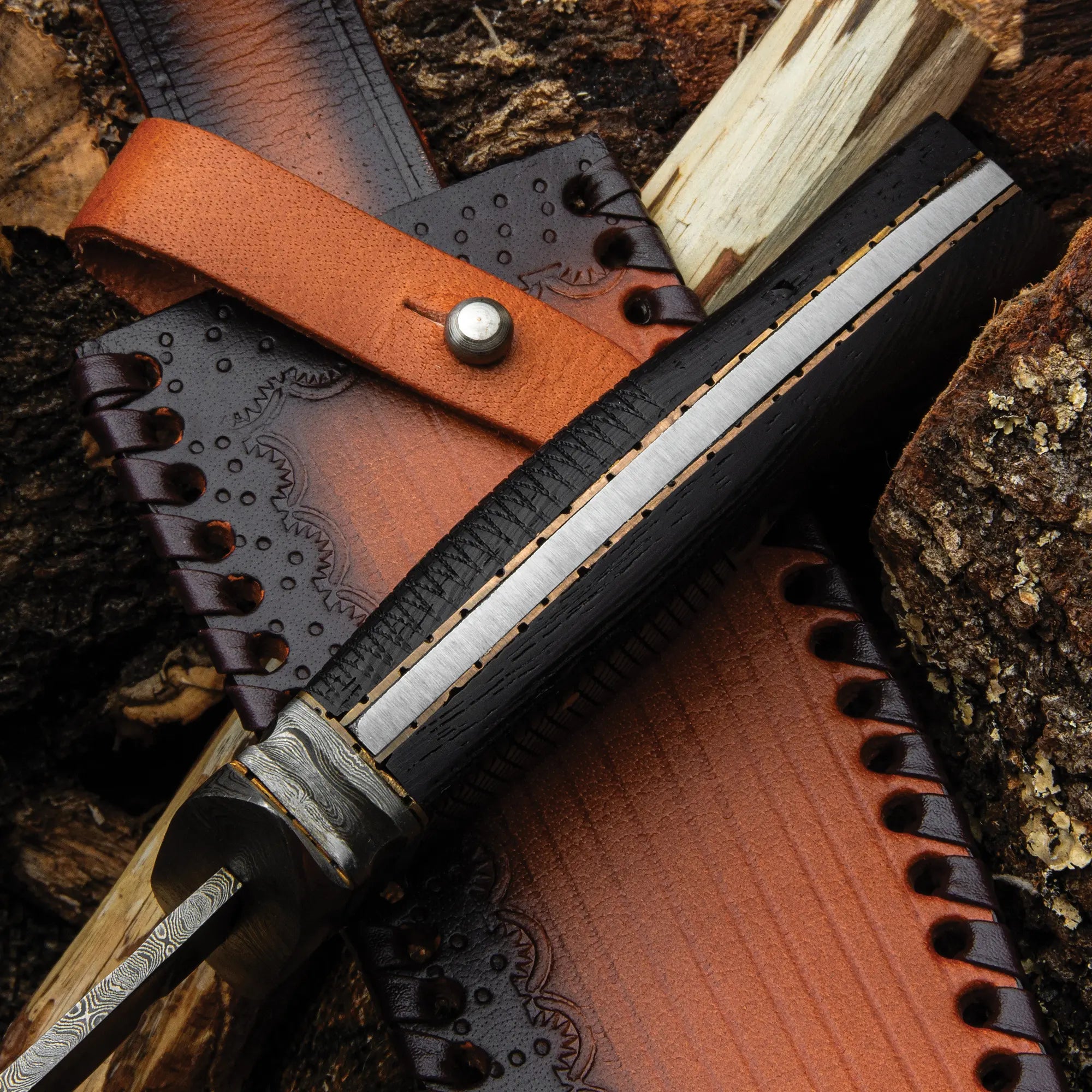 Timber Wolf Deer Hunter Bowie Knife 4