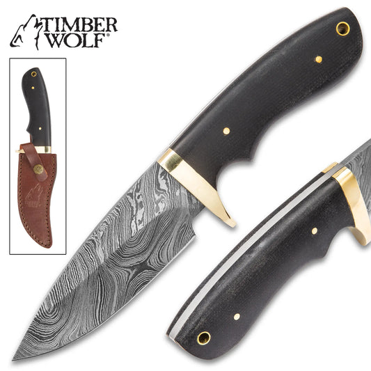 Timber Wolf Bear River Damascus Skinner