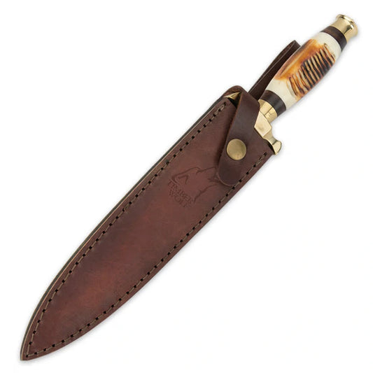 Timber Wolf Elite Damascus Bone Dagger 1