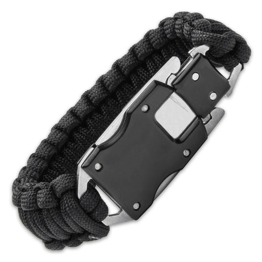 Trailblazer Paracord Bracelet w/ Hidden Knife – Stainless Steel Blade 1
