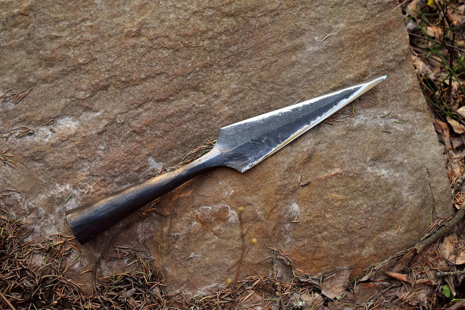 Viking Age Spearhead Replica Hand-Forged Carbon Steel