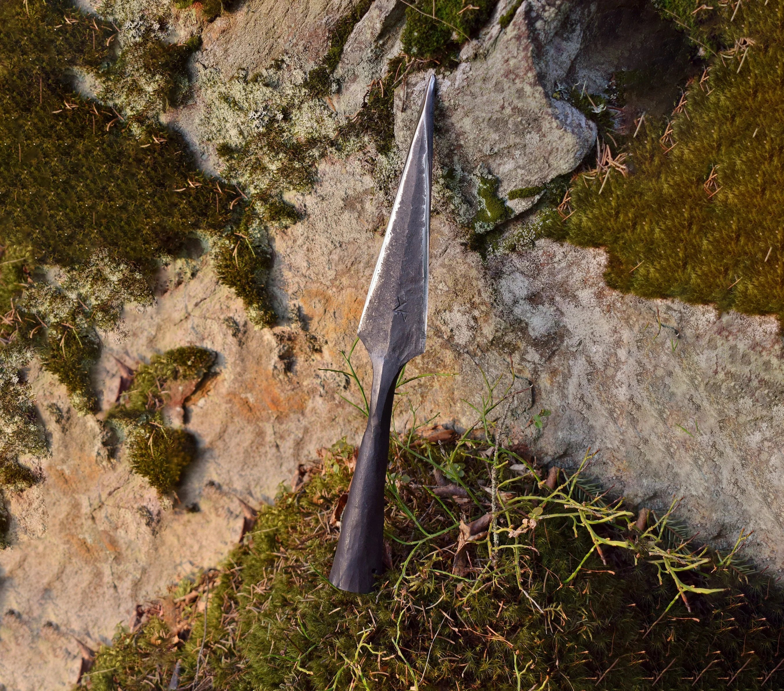Viking Age Spearhead Replica Hand-Forged Carbon Steel 1