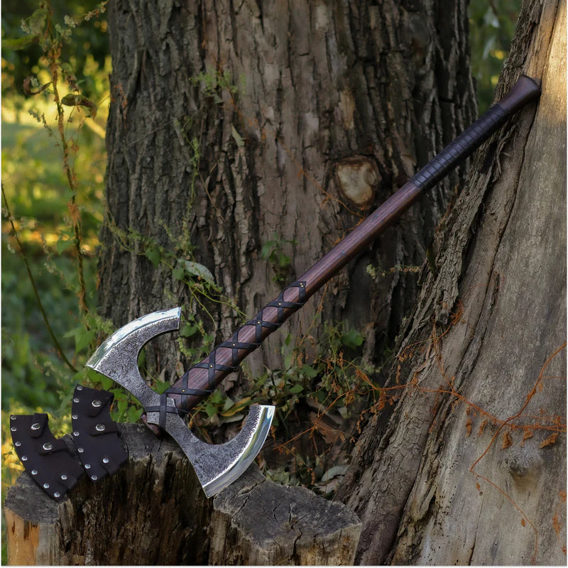 Viking Double-Edged Axe Havamal 3