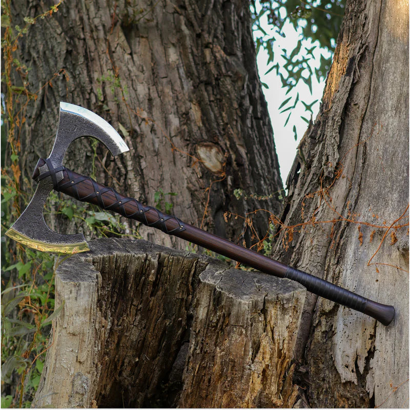 Viking Double-Edged Axe Havamal 8