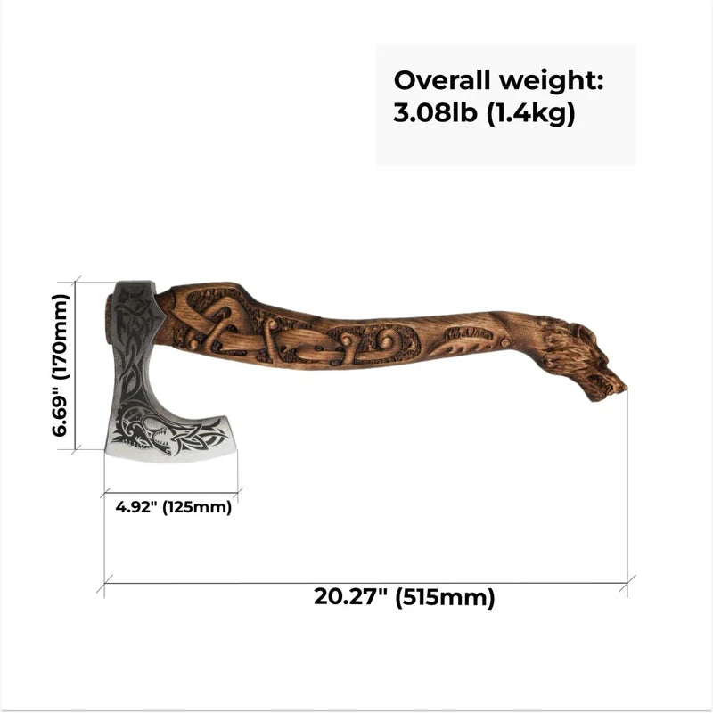 Viking axe handmade Ulfhednar Warriors 1