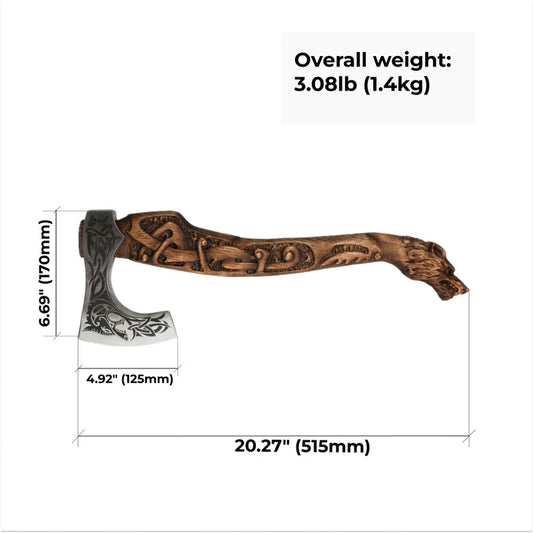 Viking axe handmade Ulfhednar Warriors 1