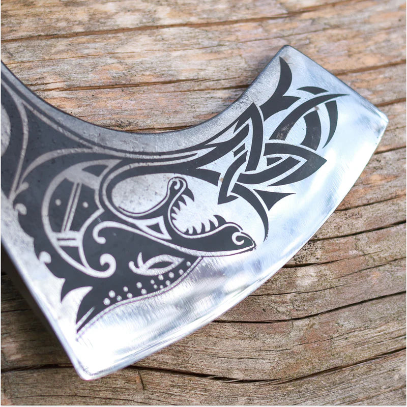 Viking axe handmade Ulfhednar Warriors 3