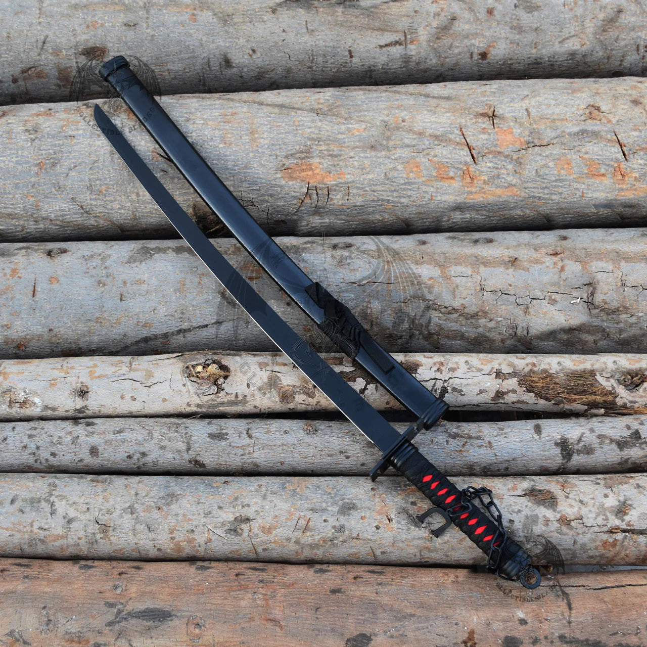 Ichigo Bankai Tensa Zangetsu Sword Black Coated Stainless Steel