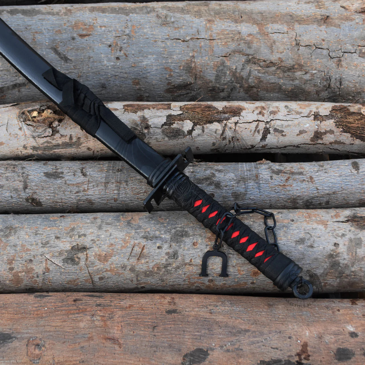 Ichigo Bankai Tensa Zangetsu Sword Black Coated Stainless Steel