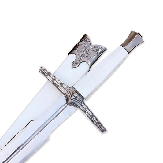 Replica Fantasy White Hero's Silver Blade Sword